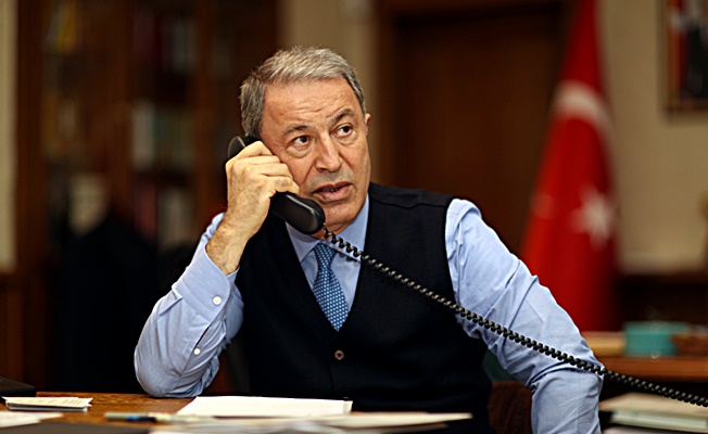 Millî Savunma Bakanı Hulusi Akar,Wallace İle Telefon Görüşmesi Yaptı Millî Savunma Bakanı Hulusi Akar,Wallace İle Telefon Görüşmesi Yaptı