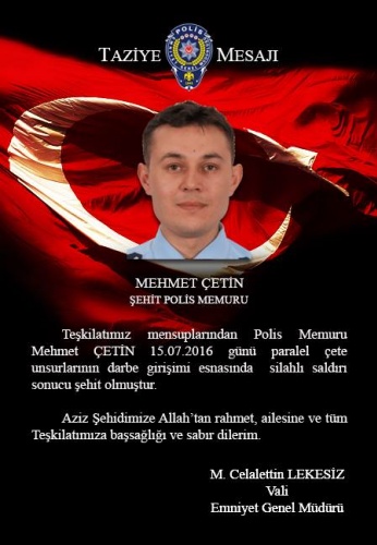 15.07.2016 Şehit Polislerimiz