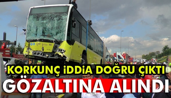 Kontrolden çıkan metrobüs araçların üzerine uçtu