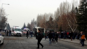 Kayseri Erciyes Üniversitesi önünde patlama