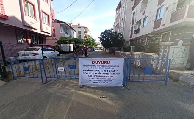 Kocaeli'nin Gebze ilçesinde bir sokak karantinaya alındı!