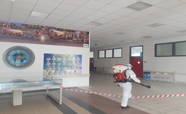 Sınavlara ev sahipliği yapacak okullar dezenfekte ediliyor