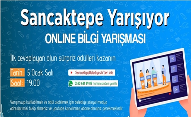 Sancaktepe'de Ödüllü Online Bilgi Yarışması