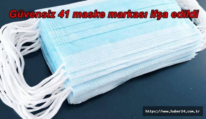 Güvensiz 41 maske markası ifşa edildi