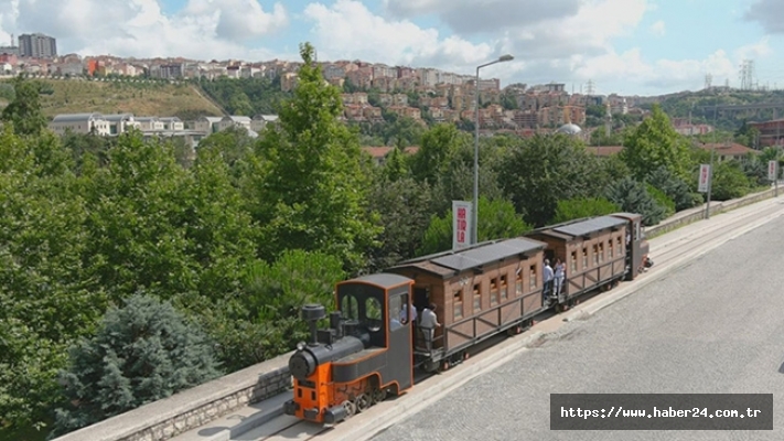 KAĞITHANE'YE TARİHİ TREN GELDİ