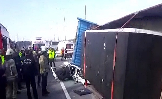 Kuzey Marmara Otoyolu'nda feci kaza!