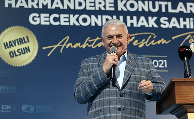 Yıldırım, Pendik'teki anahtar teslim töreninde konuştu