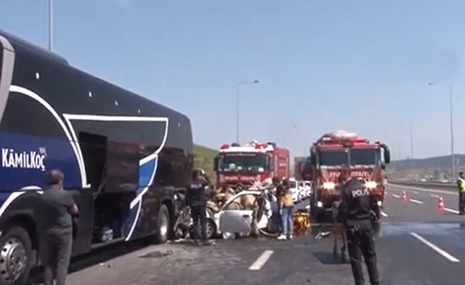 Kuzey Marmara Otoyolu'nda feci kaza; 1 ölü 2 ağır yaralı!