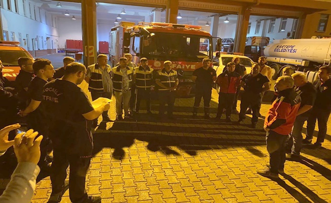  Datça’daki orman yangını için kahramanlarımız Kocaeli’den yola çıktı