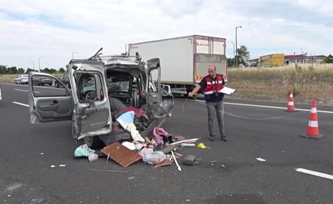 Tekirdağ'da feci kaza; 3 ölü 5 yaralı!