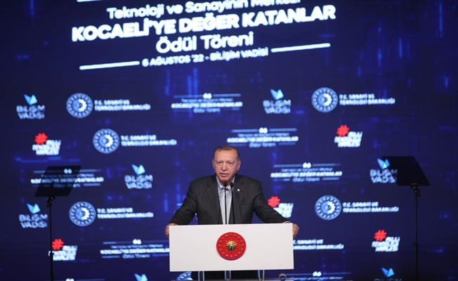 “Sanayi ve Teknolojinin Merkezi Kocaeli'ye Değer Katanlar Ödül Töreni” Cumhurbaşkanımız Sayın Recep Tayyip Erdoğan'ın Teşrifleriyle Gerçekleştirildi