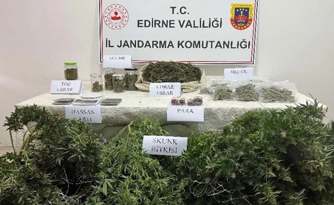 Edirne Jandarmasından uyuşturucu operasyonu