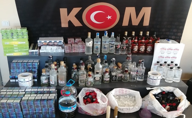 Kocaeli'de kaçak alkol operasyonu Kocaeli'de kaçak alkol operasyonu