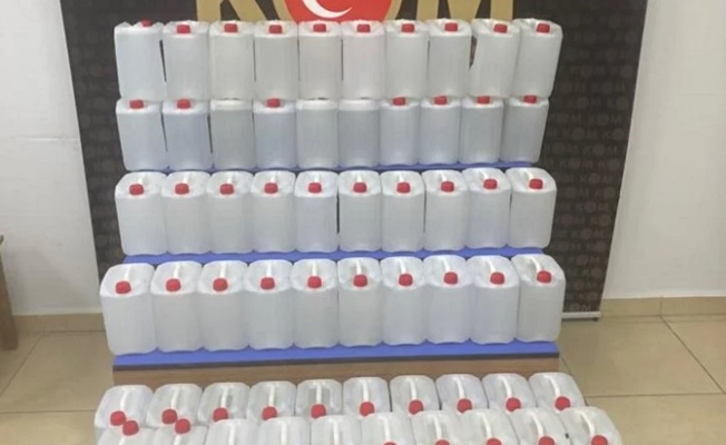 Keşan'da 387 litre sahte rakı ele geçirildi