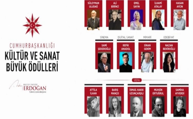 Cumhurbaşkanlığı Kültür ve Sanat Büyük Ödülü sahipleri belli oldu