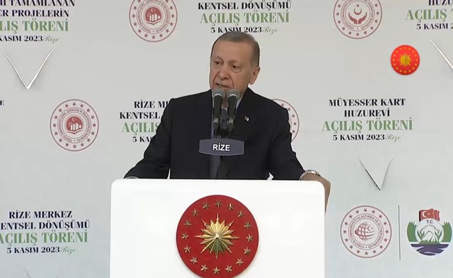 Erdoğan memleketi Rize'den dünyaya mesaj verdi...