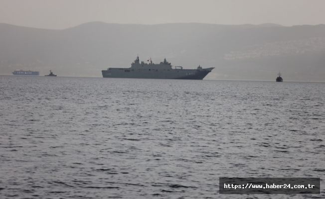 TCG Anadolu körfeze demir attı