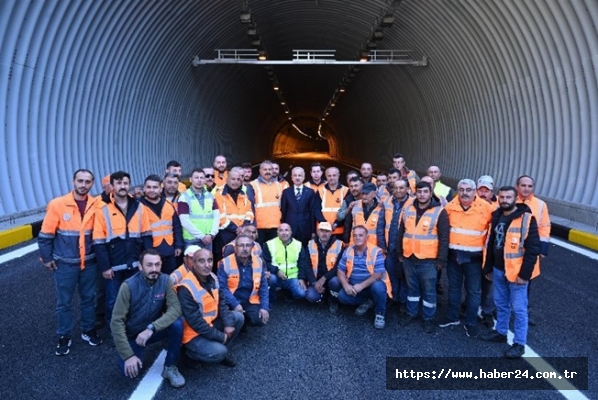 Yenilenen Bolu Dağı Tüneli hizmete girdi