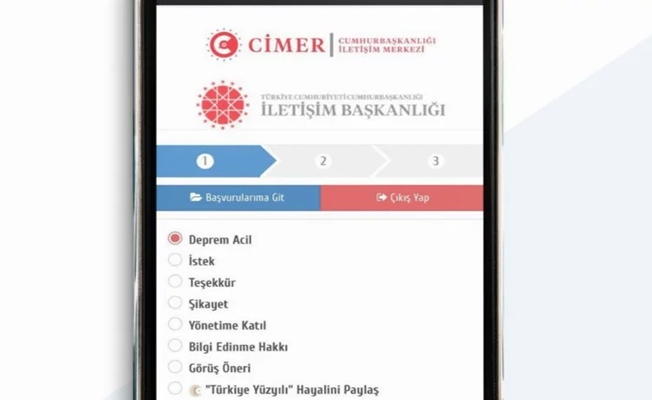 CİMER'in acil uygulamasına 2 milyon başvuru