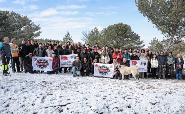 Sivas'ta tıp öğrencilerinden doğa yürüyüşü