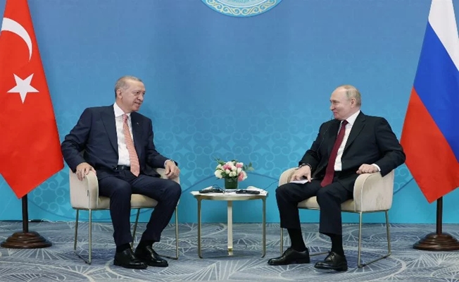 Erdoğan-Putin'le görüştü