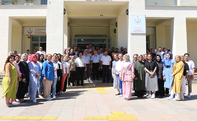 Sakarya İl Sağlık Müdürü Prof. Dr. Aziz Öğütlü personelle vedalaştı
