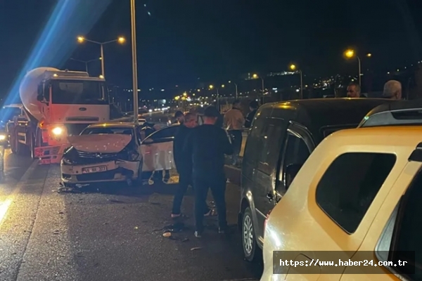 Kahramanmaraş'ta zincirleme trafik kazası! 4 araç hasar gördü