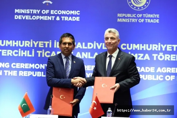 Türkiye ile Maldivler arasında 'Tercihli Ticaret' protokolü