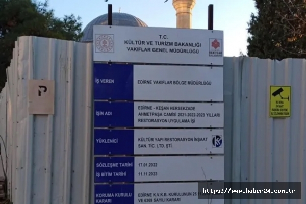 Edirne'de 2023 Kasım'ında bitecekti!