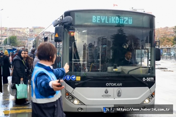 İETT'de ilk kadın metrobüs denetim amiri iş başında