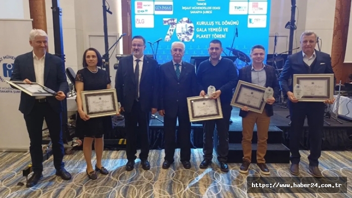 İnşaat Mühendisleri Odası Sakarya Şubesi 70. yılını coşkuyla kutladı