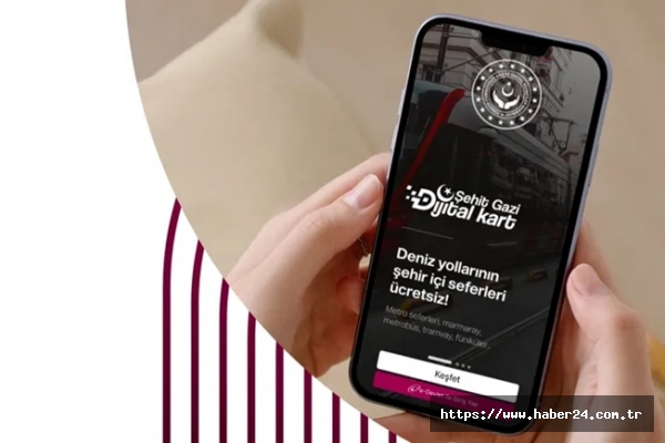 Şehit yakınları ve gazilerin ücretsiz seyahat hakkı mobil uygulamada