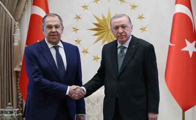 Cumhurbaşkanı Erdoğan, Rusya Dışişleri Bakanı Lavrov'u kabul etti