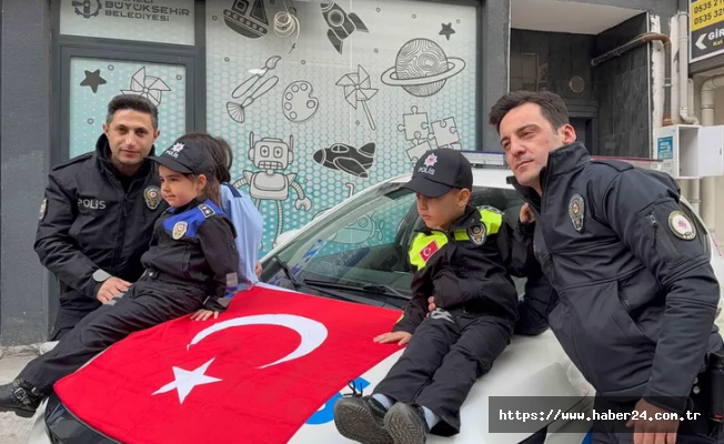 Anne Şehir’de polislere sürpriz kutlama