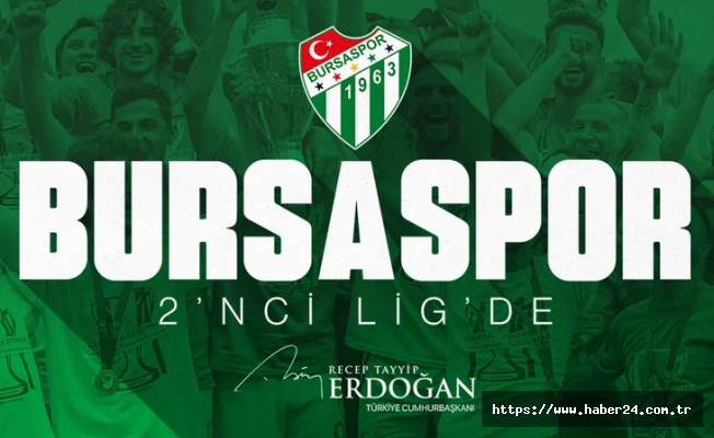 Bursaspor şampiyonluğu kupayla taçlandırdı