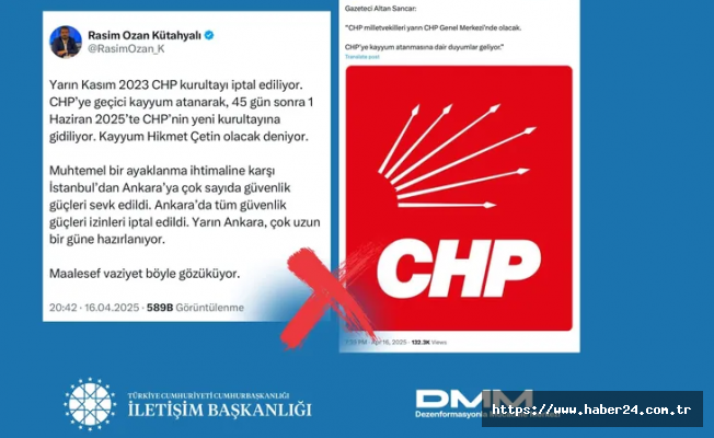 'CHP'ye kayyum atanıyor' iddiaları manipülasyon!