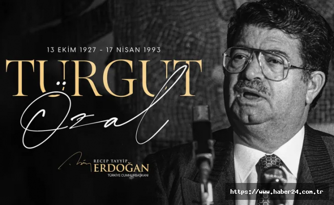 Cumhurbaşkanı Erdoğan'dan merhum Özal'a: Geride nadide miras bıraktı