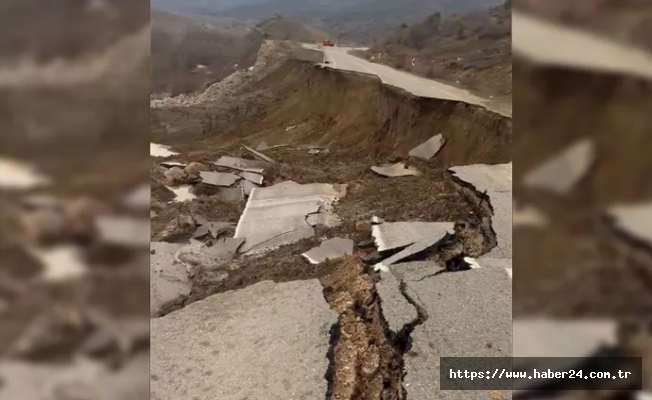 Erzincan-Kelkit karayolu göçtü!