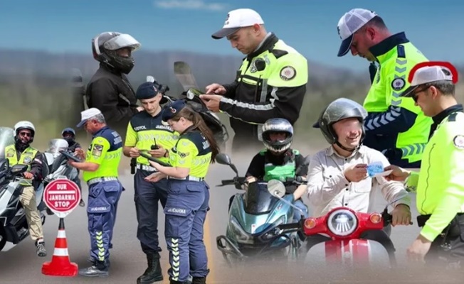 5,5 ayda 'kask'tan 475 bin sürücüye işlem!