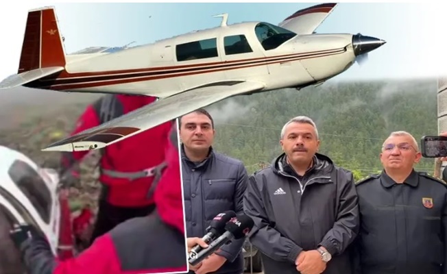Rize-Erzurum sınırında düşen uçak bulundu!