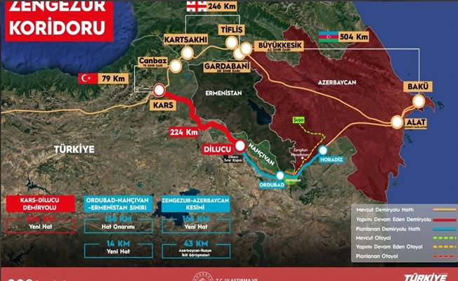 Kars-Iğdır-Aralık-Dilucu Demiryolu Hattı'nın temeli 22 Ağustos'ta atılacak