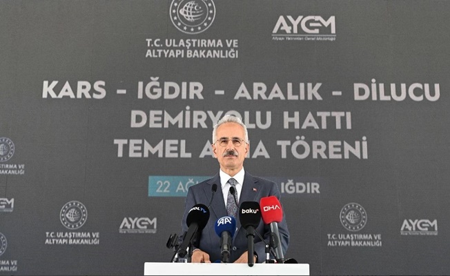 Kars-Iğdır-Aralık-Dilucu Demiryolu Hattının temeli atıldı!