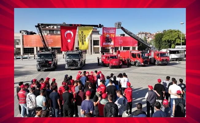 Konya İtfaiyesi'nden farkındalık etkinliği