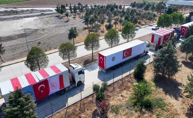 Şam'a zorlu hava koşullarında Türkiye'den iniş desteği