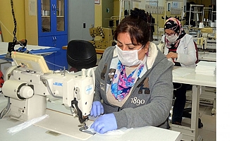 Avcılar Halk Eğitimi Merkezi, maske üretimine başladı