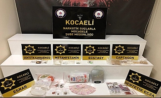 Kocaeli'de yapılan uyuşturucu operasyonunda 9 kişi yakalandı 