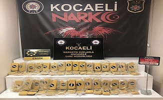 Kocaeli'de Yolcu otobüsünden  30 kilo 800 gram eroin ele geçirildi