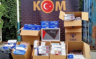 Kocaeli'de binlerce kaçak sigara yakalandı!