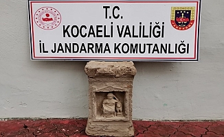 Kocaeli'de Roma dönemine ait heykel ele geçirildi