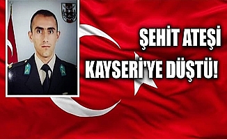 Kayseri'ye Şehit ateşi düştü !